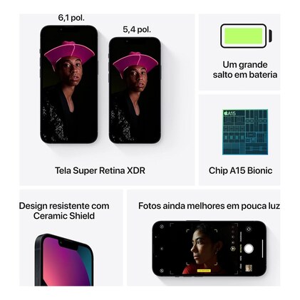 Apple iPhone 13 (128 GB) - Meia-noite — imagem 5
