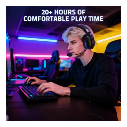 Fone Headset Gamer Attack Shark L80 Pro Tri-Mode (Bluetooth 5.3, 2.4GHz e P2) Microfone Removível Cancelamento de Ruído Drivers 40mm — imagem 2
