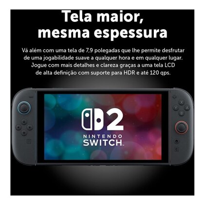 Nintendo, Console, Nintendo Switch 2, Nacional, Portátil e Doméstico, Bateria de até 9 Horas, Inclui Joy-Con com Suporte e Alças, 1 ano de Garantia - Modelo Nacional de Tomada — imagem 5