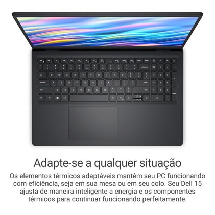 Notebook Dell 15 I DC15-i71355U-U90 15.6" Full HD 13ª Gen Intel Core i7 16GB 512GB SSD Ubuntu Linux Preto Carbono — imagem 4