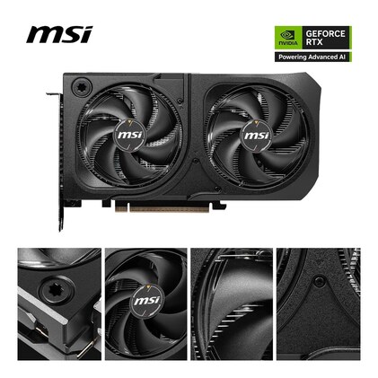 PLACA DE VIDEO NV RTX5060TI 8GB GDDR7 128BITS VENTUS 2X OC PLUS MSI 912-V536-023 — imagem 2