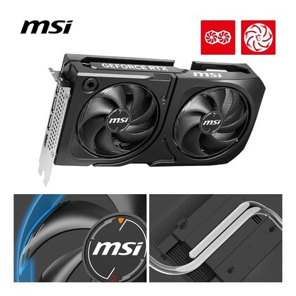 PLACA DE VIDEO NV RTX5060TI 8GB GDDR7 128BITS VENTUS 2X OC PLUS MSI 912-V536-023 — imagem 4