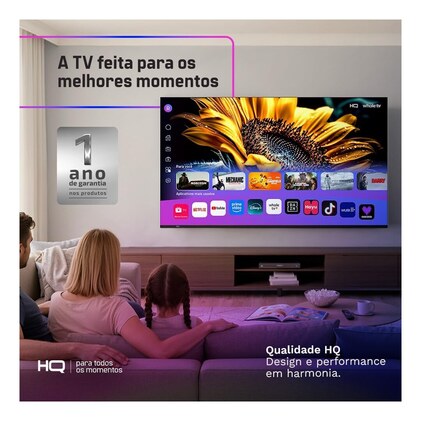 Smart TV HQ QLED 50 Polegadas HQ-QLED50SM 4K Wi-Fi Bluetooth, Dolby Audio, Apps, Netflix, YouTube e Prime Video, 3 HDMI. — imagem 7